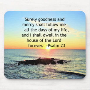 SUNRISE ON THE OCEAN 23RD PSALM PHOTO MOUSE PAD