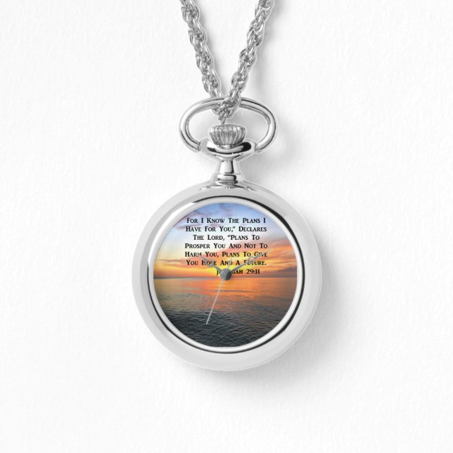 SUNRISE ON THE OCEAN PHILIPPIANS 4:13 SCRIPTURE WATCH (Front)