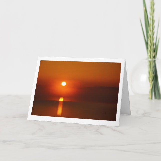 Sunrise on the Potomac Greeting Card (Front)