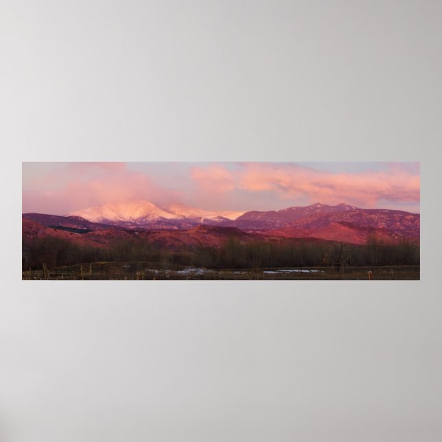Sunrise On The Rocky Mountains Of Colorado Poster (Front)