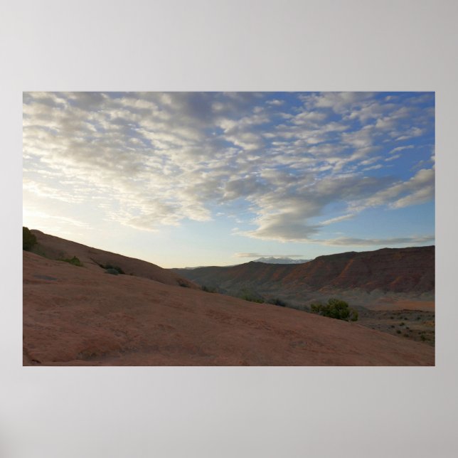 Sunrise on the Trail to Delicate Arch Poster (Front)