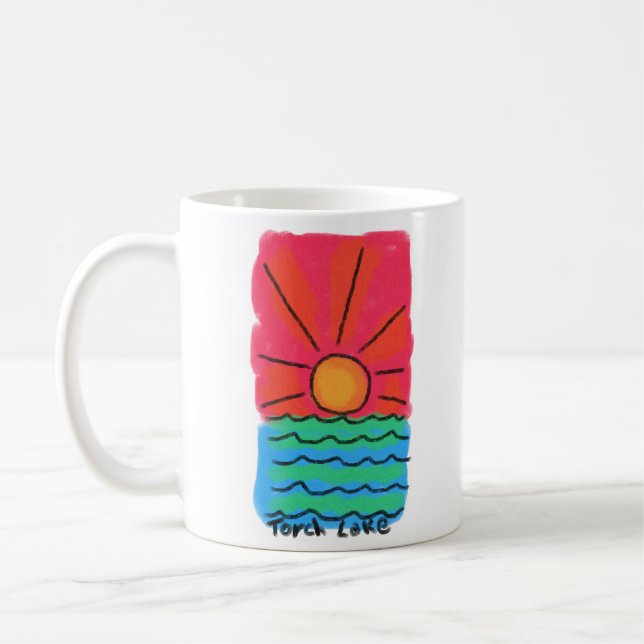 Sunrise on Torch Lake Coffee Mug (Left)