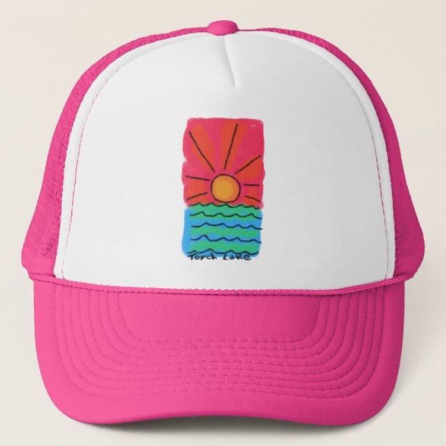 Sunrise on Torch Lake Trucker Hat (Front)