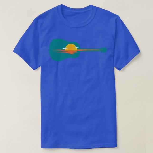 sunrise or sunset on the Guitar1087 T-Shirt (Design Front)
