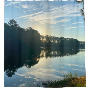 Sunrise Over A Georgia Lake Shower Curtain
