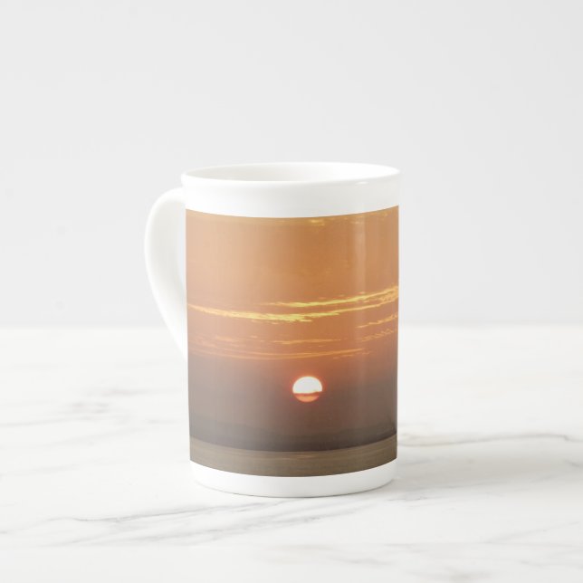 Sunrise over Aruba I Caribbean Seascape Bone China Mug (Front Left)