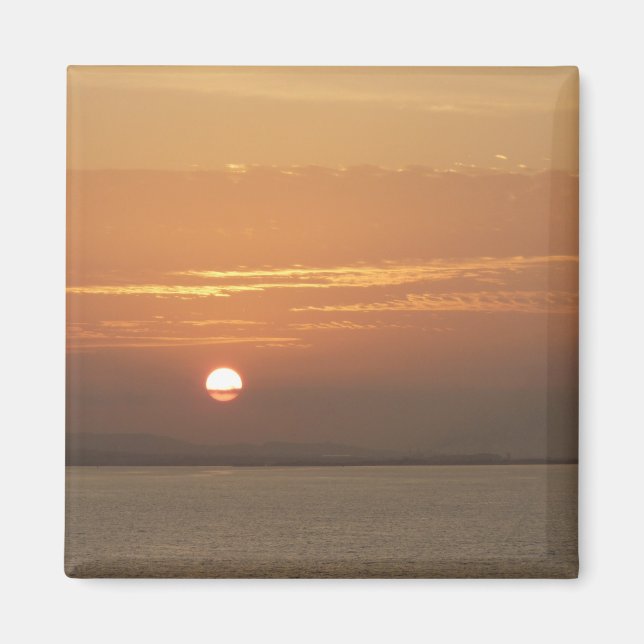 Sunrise over Aruba I Caribbean Seascape Magnet (Front)