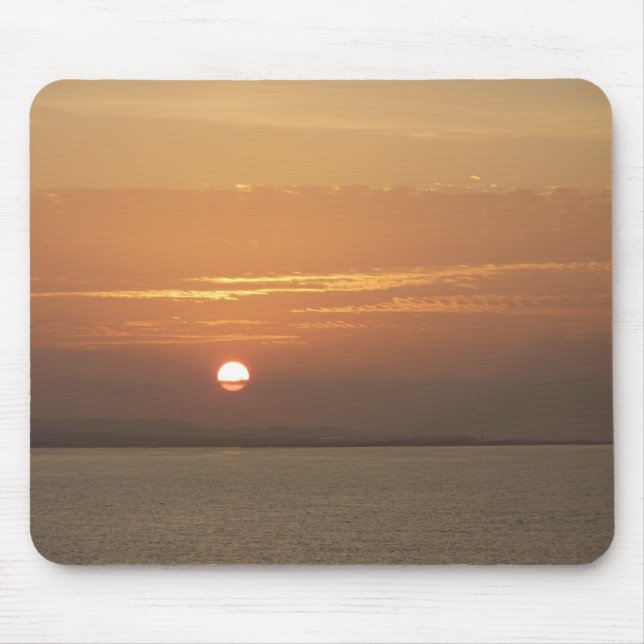 Sunrise over Aruba I Caribbean Seascape Mouse Pad (Front)