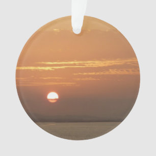 Sunrise over Aruba I Caribbean Seascape Ornament