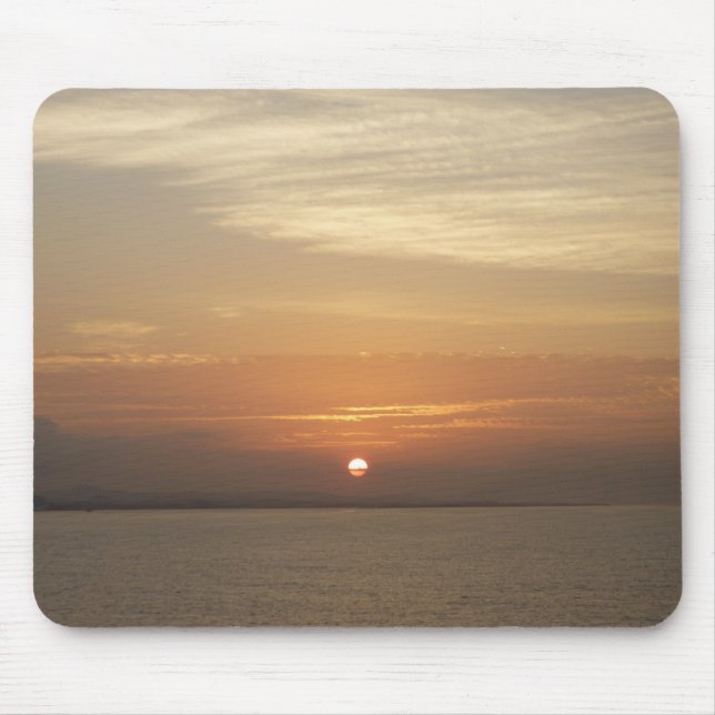 Sunrise over Aruba II Caribbean Seascape Mouse Pad (Front)