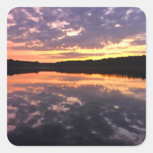 Sunrise Over Bear Lake Square Sticker