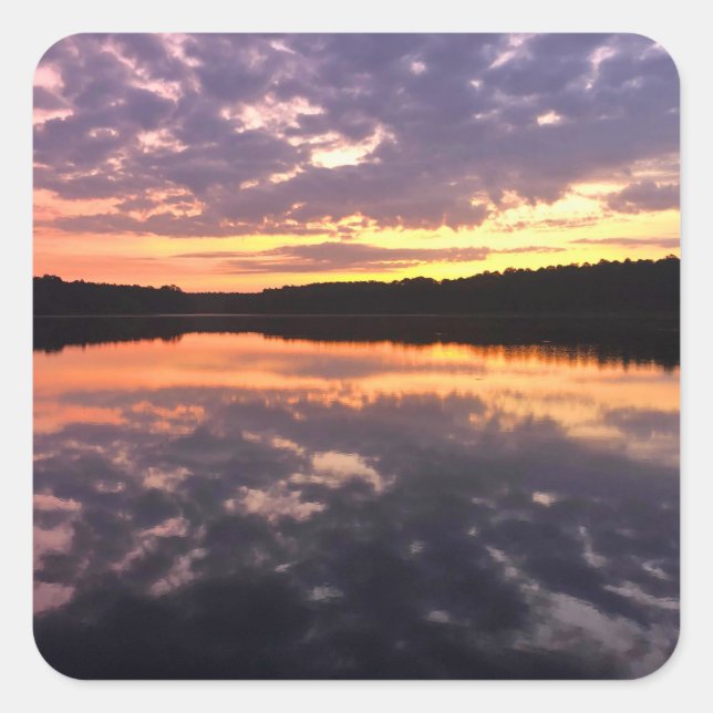 Sunrise Over Bear Lake Square Sticker (Front)