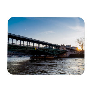 Sunrise over Bir-Hakeim bridge in winter - Paris Magnet