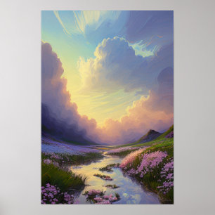 Sunrise over Calm Creek Poster