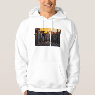 Sunrise Over Camaguey City Street, Camaguey, Cuba Hoodie