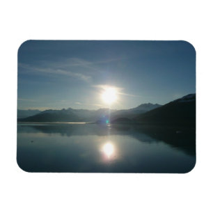 Sunrise over College Fjord Alaska Photography Magnet