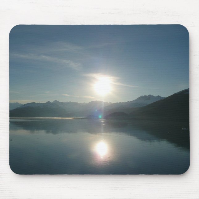 Sunrise over College Fjord Alaska Photography Mouse Pad (Front)