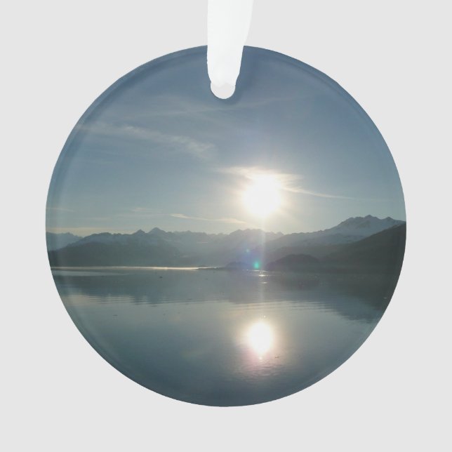 Sunrise over College Fjord Alaska Photography Ornament (Front)