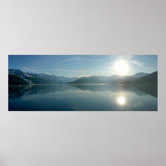 Sunrise over College Fjord Alaska Photography Poster (Front)