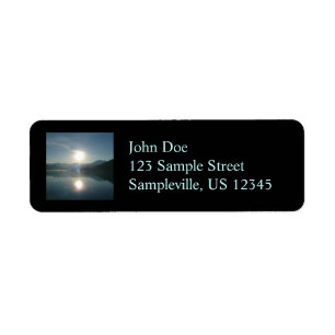 Sunrise over College Fjord Alaska Photography Return Address Label