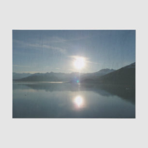 Sunrise over College Fjord Alaska Photography Tissue Paper