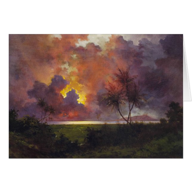 'Sunrise Over Diamond Head' - Jules Tavernier (Front Horizontal)