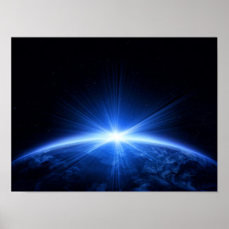 Sunrise Over Earth Poster