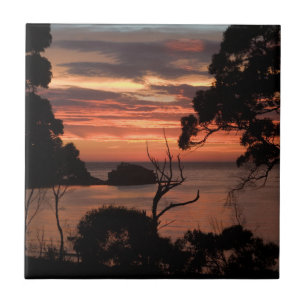 Sunrise Over Freycinet Np Ceramic Tile