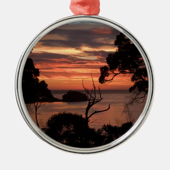 Sunrise Over Freycinet Np Metal Ornament (Front)