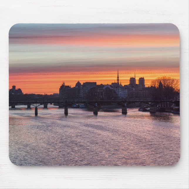 Sunrise over Ile de la Cite and Notre Dame - Paris Mouse Pad (Front)