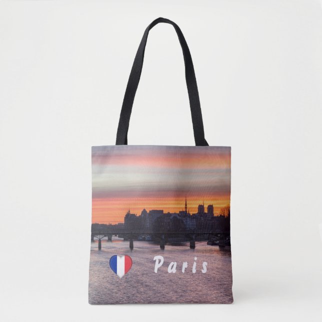 Sunrise over Ile de la Cite and Notre Dame - Paris Tote Bag (Front)