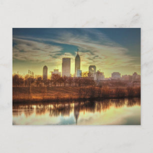 Sunrise over Indianapolis, IN Postcard