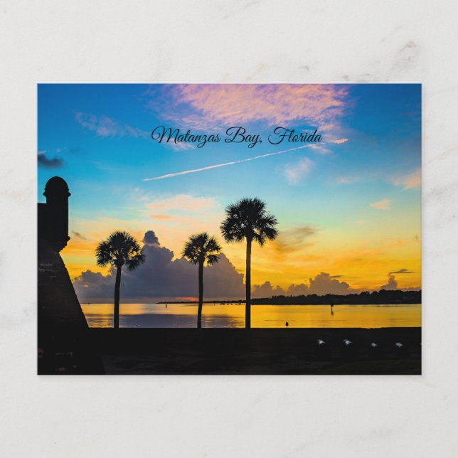 Sunrise over Matanzas Bay, Postcard (Front)