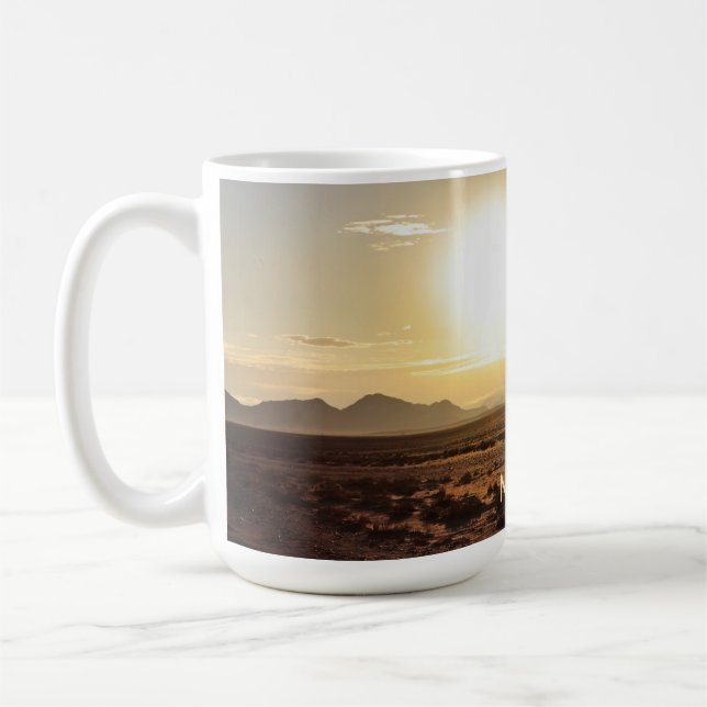 Sunrise Over Namib Desert Mug (Left)
