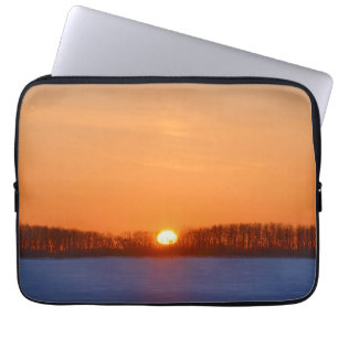 Sunrise Over Prairie   Manitoba, Canada Laptop Sleeve