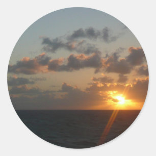 Sunrise over San Juan I Puerto Rico Classic Round Sticker