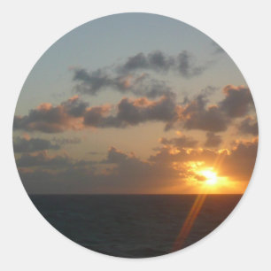 Sunrise over San Juan I Puerto Rico Classic Round Sticker