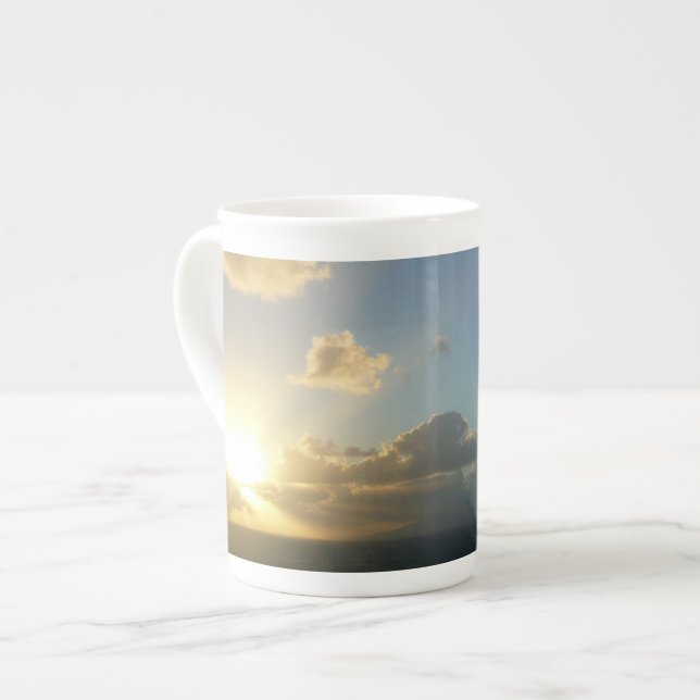 Sunrise over San Juan II Puerto Rico Bone China Mug (Front Left)
