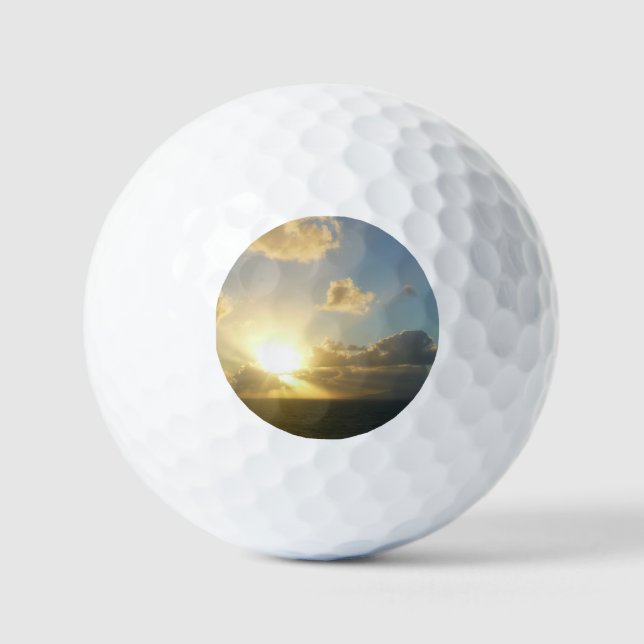 Sunrise over San Juan II Puerto Rico Golf Balls (Front)