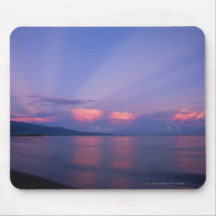 Sunrise over sea mouse pad