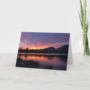 Sunrise over Sprague Lake, Colorado Card