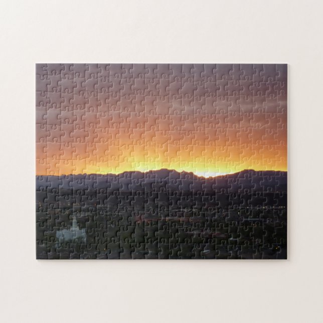 Sunrise over St. George Utah Landscape Jigsaw Puzzle (Horizontal)