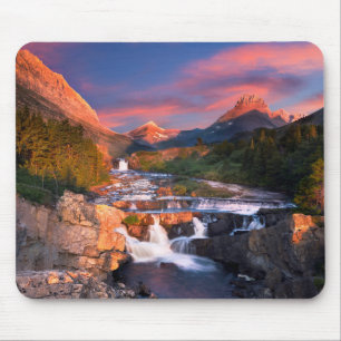 Sunrise over Swiftcurrent Creek Mouse Pad