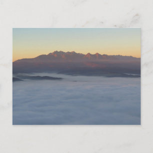 Sunrise over Tatras Postcard