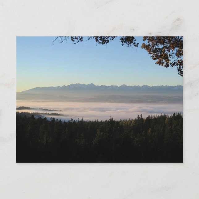 Sunrise over Tatras Postcard (Front)