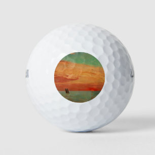 Sunrise over the Eastern Sea (Asian Art) (Takeji) Golf Balls