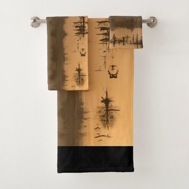 Sunrise over the marsh bath towel set (Insitu)