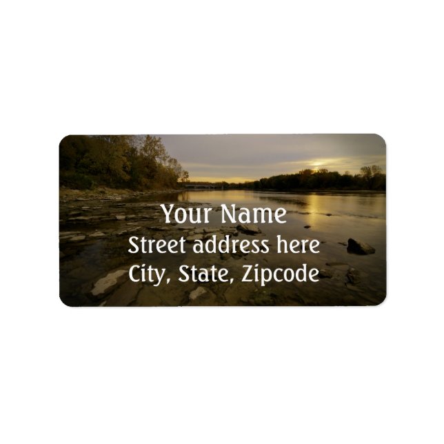 Sunrise over the Maumme river Label (Front)