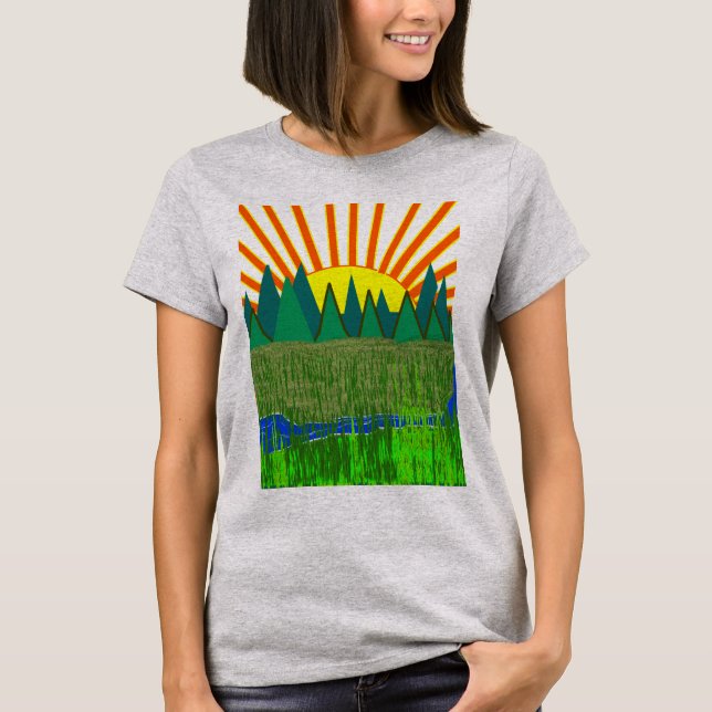 SunRise Over the Mountains - T-Shirt (Front)