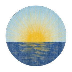Sunrise over the Ocean New Beginnings Cutting Board